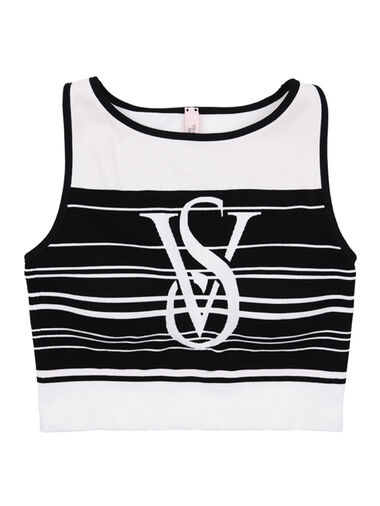 Jv Santoni Seamless Bra Yarn Dye, Black White, large